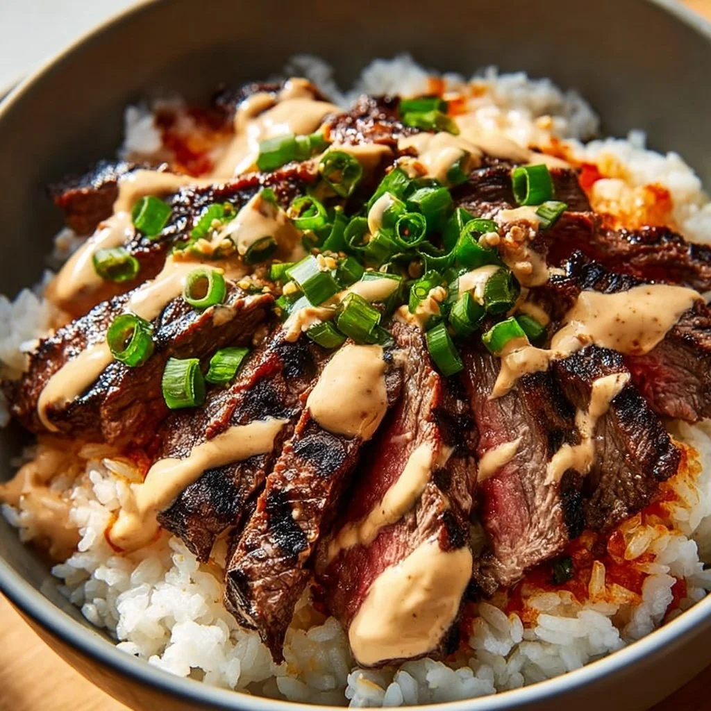 Korean BBQ Steak Rice Bowls