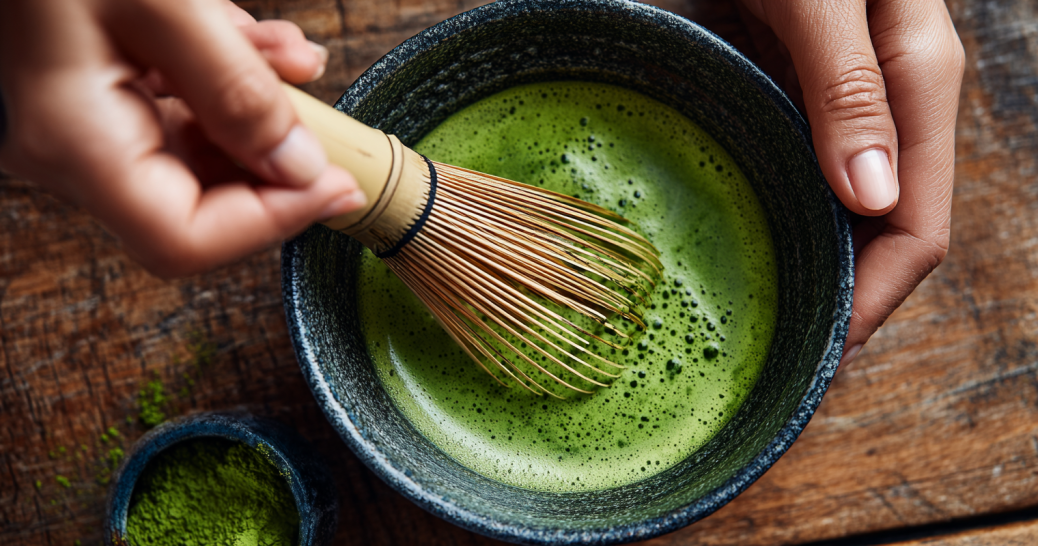 Making Lakanto Matcha Latte Recipe step-by-step