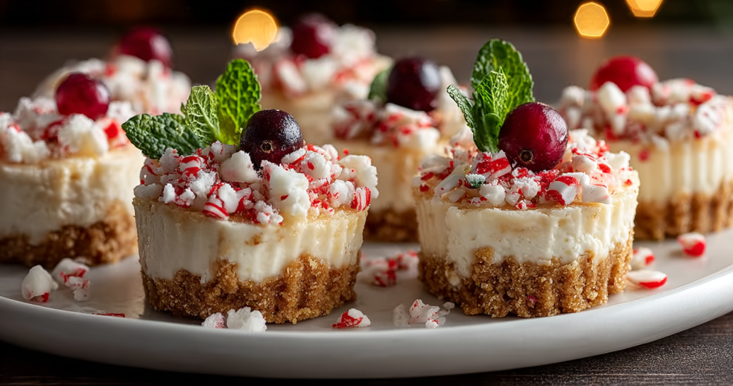 No Bake Christmas Mini Cheesecakes That Make Holiday Desserts Simple