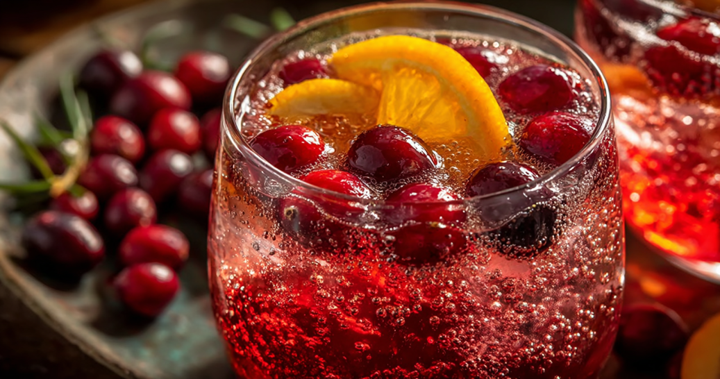 Thanksgiving Cranberry Spritzer A Simple And Vibrant Holiday Drink