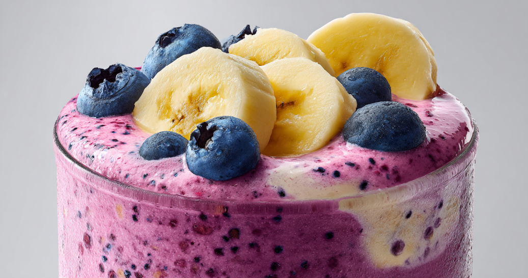 yakult probiotic drink recipe with banana and blueberry