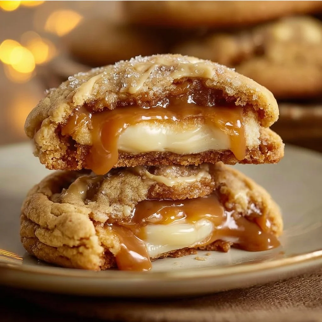 Caramel Cheesecake Cookies