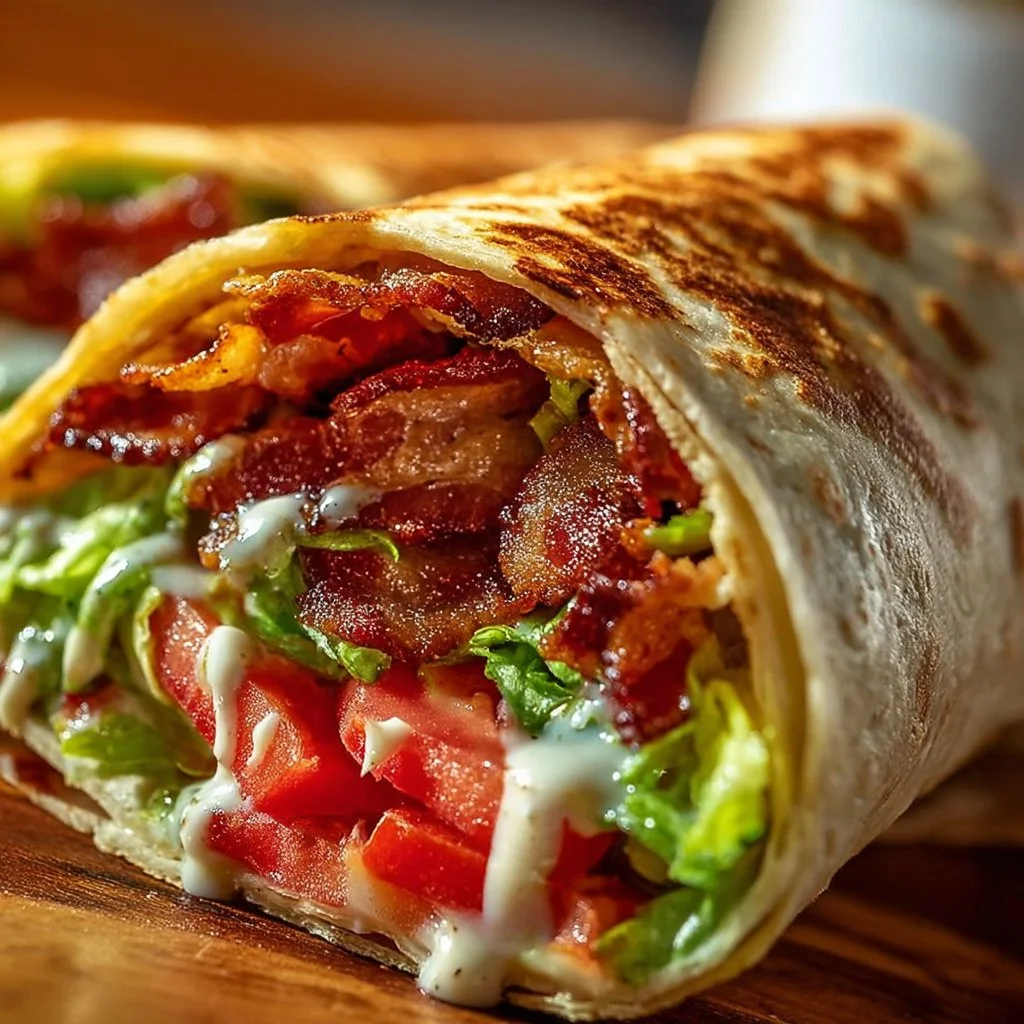Healthy BLT Wraps with Secret Sauce