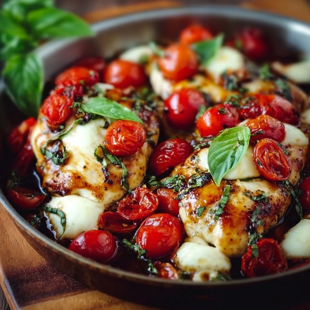 30-Minute One Pan Caprese Chicken