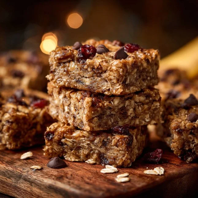 Banana Oatmeal Meal Prep Breakfast Bars