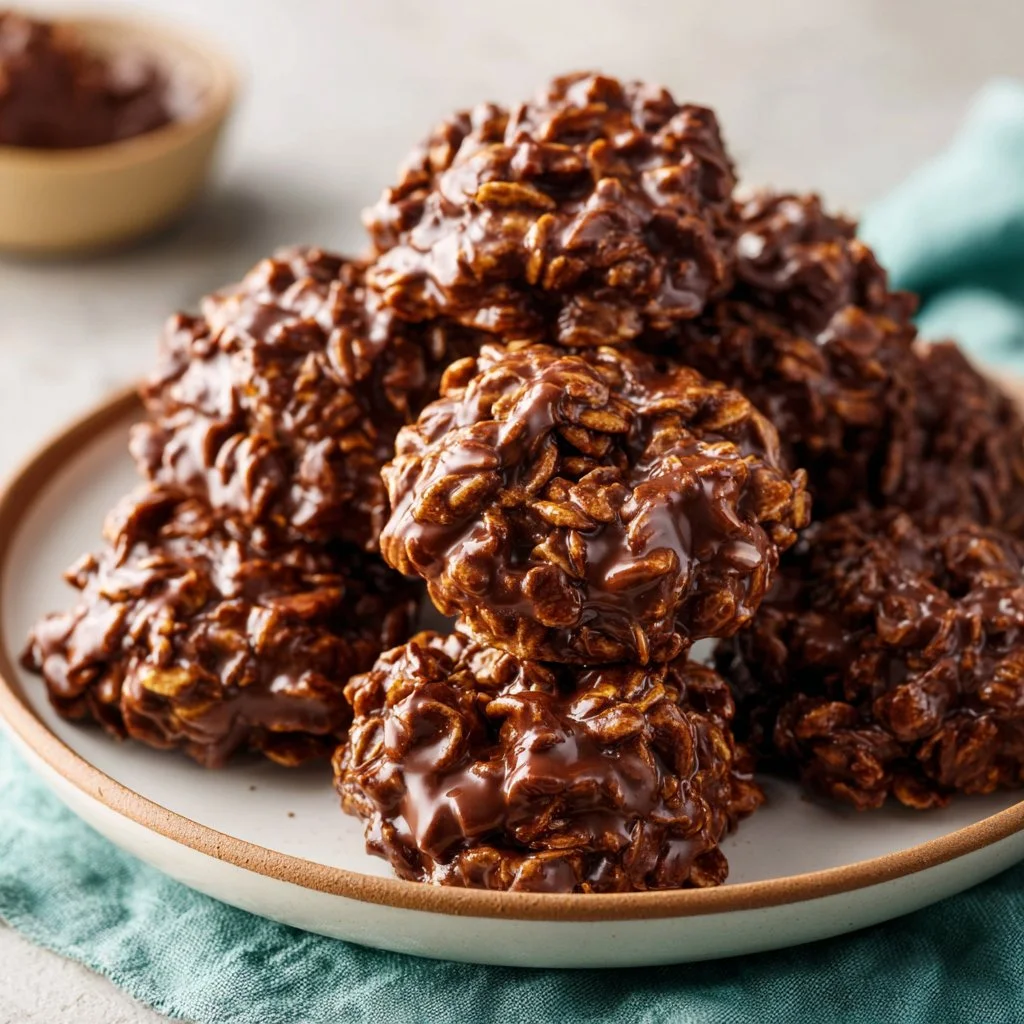 No Bake Peanut Butter Cookies