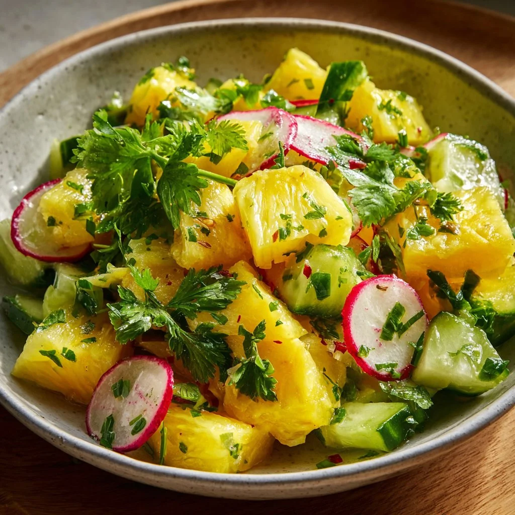 Refreshing Pineapple Cucumber Salad
