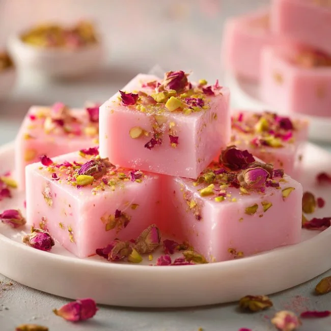 Rose Milk Gelatin Recipe