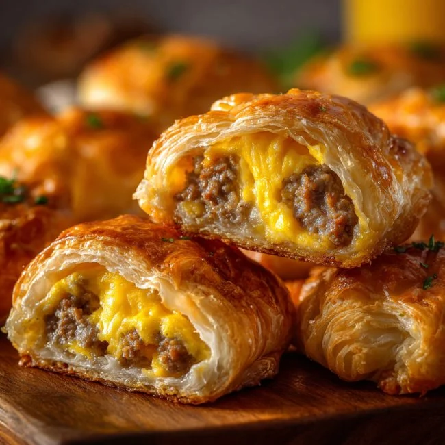 Sausage, Egg & Cheese Breakfast Puffs
