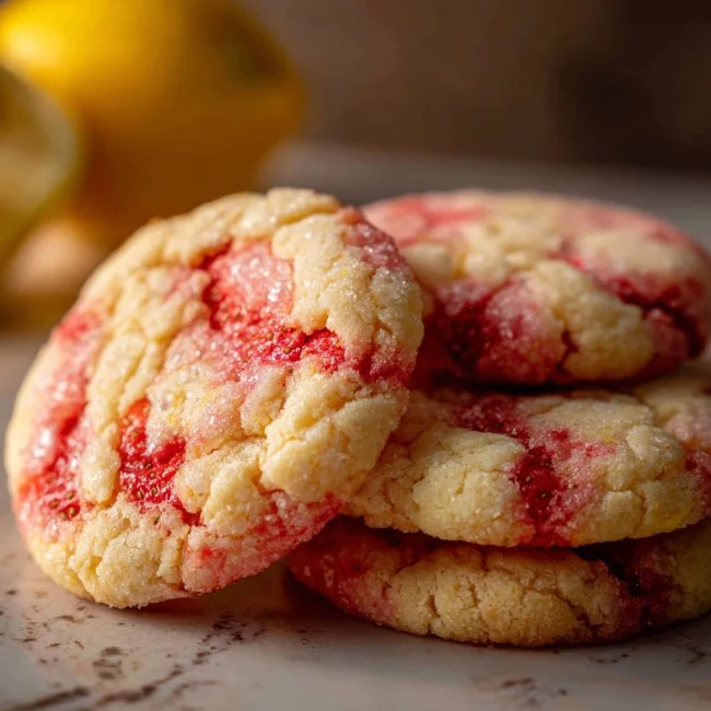 Strawberry Lemonade Cookies