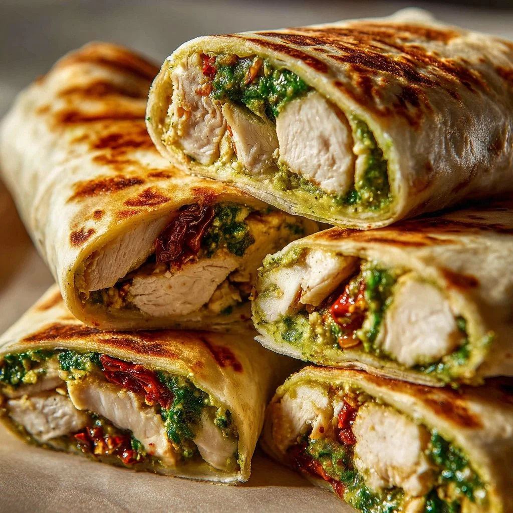 Chicken Pesto Wraps