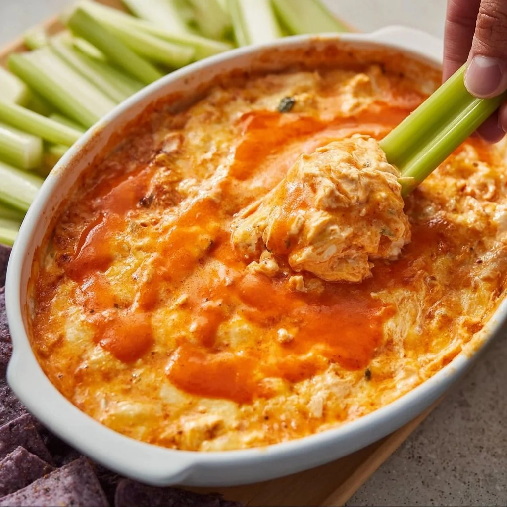 Cottage Cheese Buffalo Chicken Dip