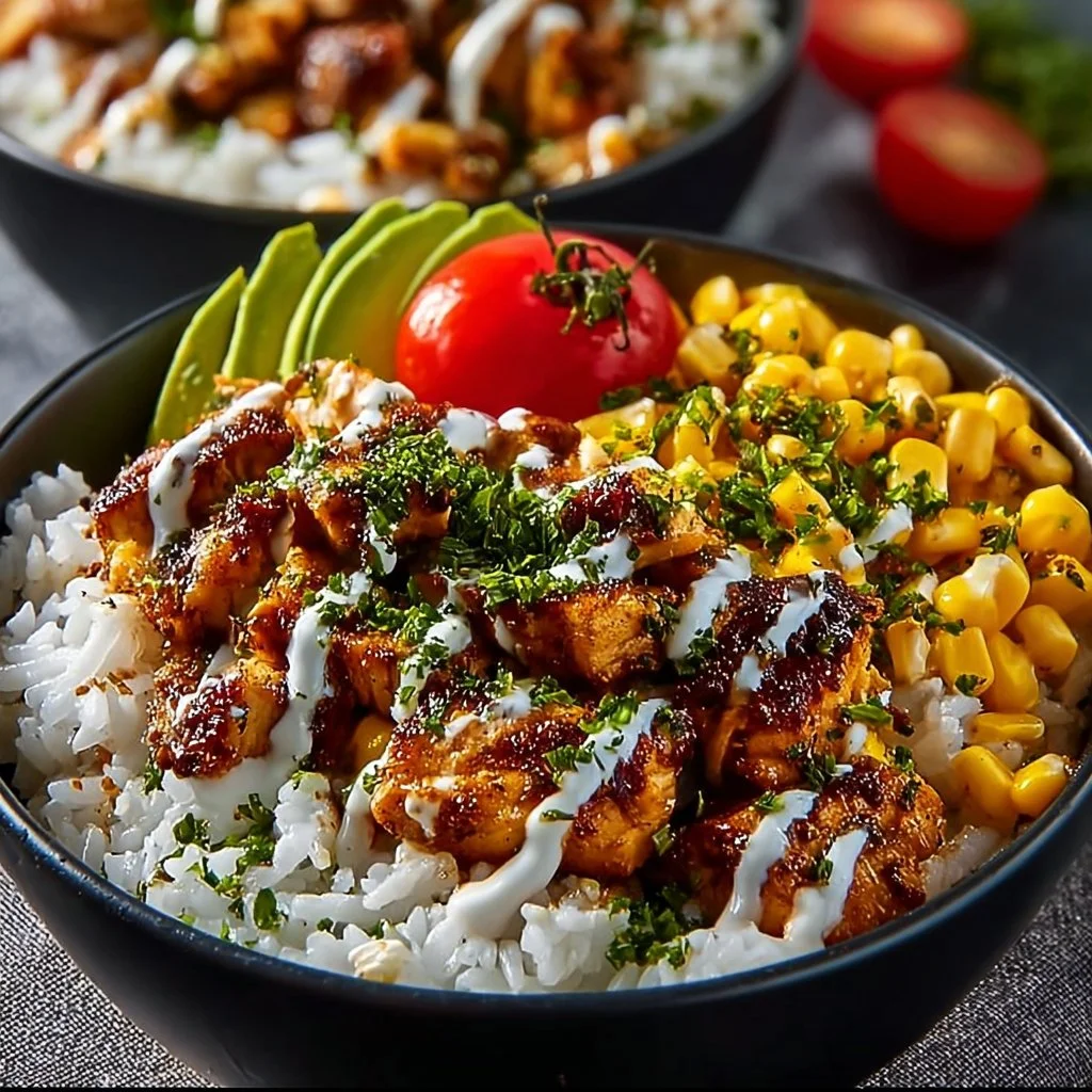 Healthy Chicken Rice Bowls