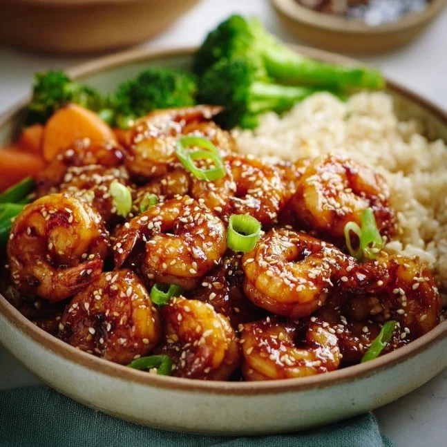 High-Protein Honey Garlic Shrimp