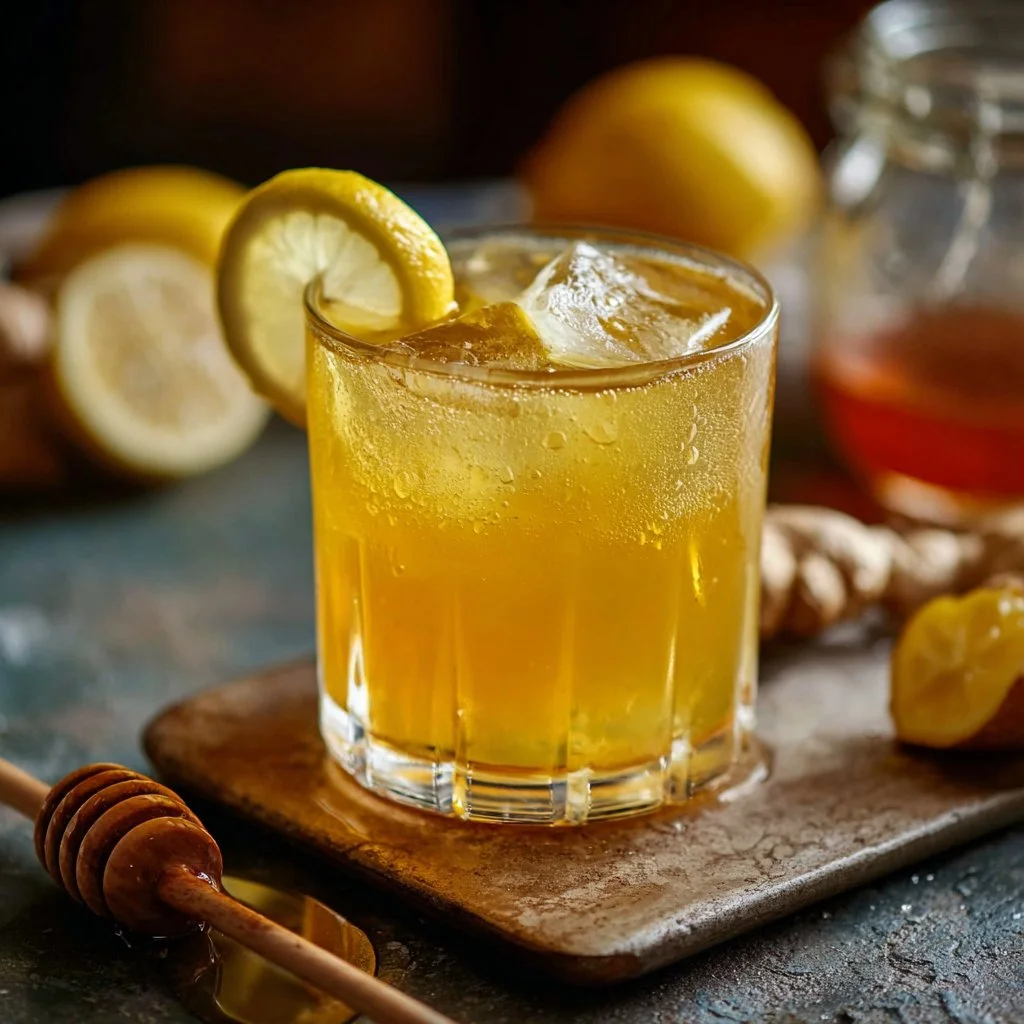 Lemon Ginger Iced Green Tea With Honey Recipe