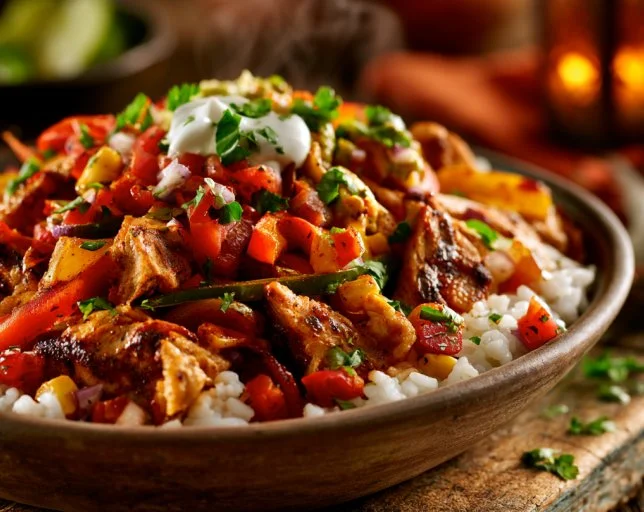 CHICKEN FAJITA BOWLS