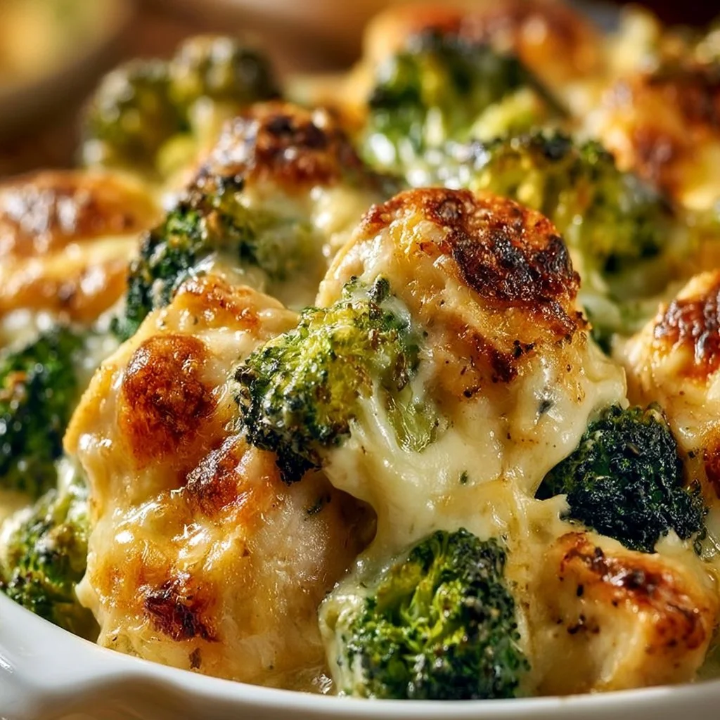 Dump & Bake Chicken Broccoli Casserole