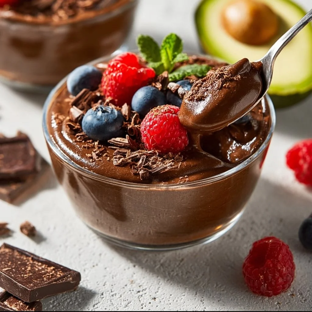 Easy Healthy Chocolate Avocado Pudding