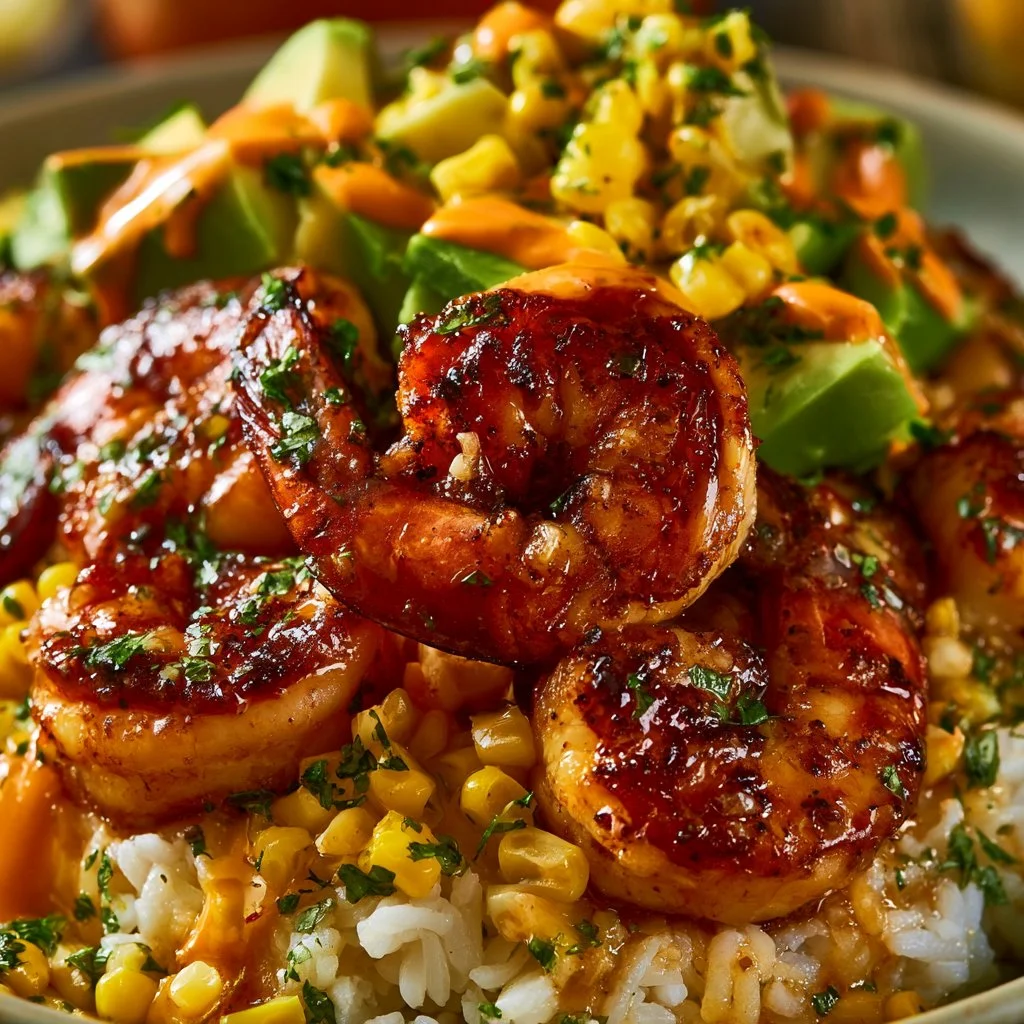 GARLIC SHRIMP RICE BOWL