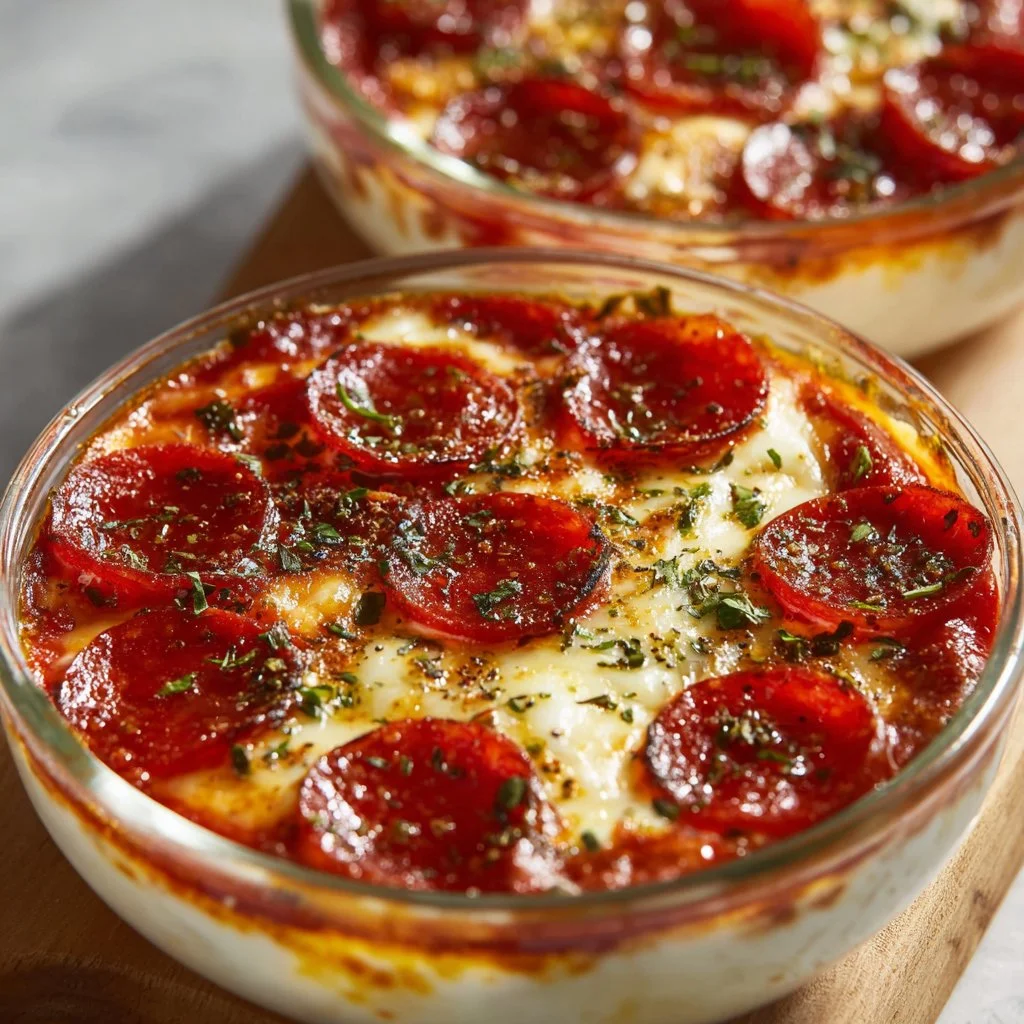 HIGH PROTEIN COTTAGE CHEESE PIZZA BOWL