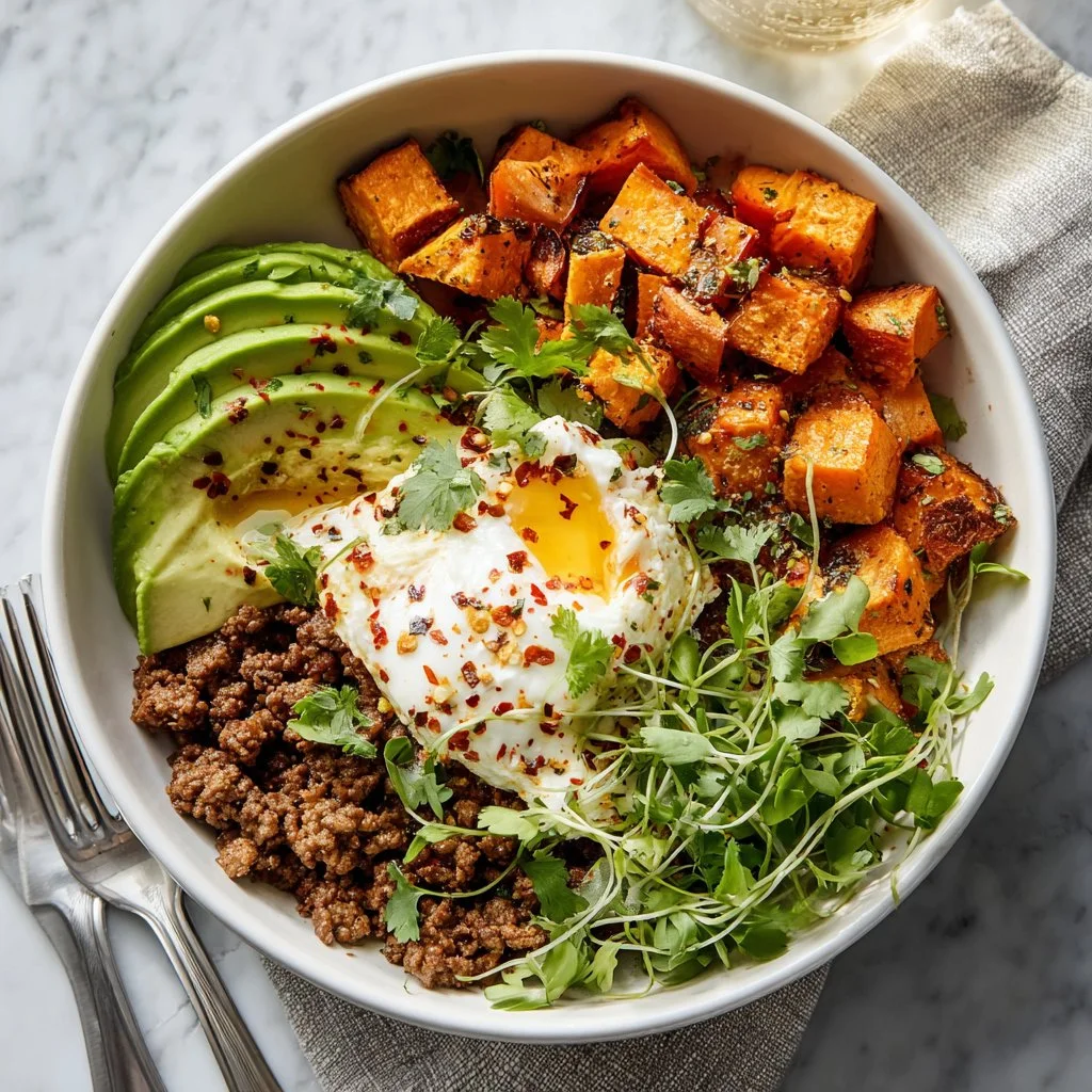 High Protein Cottage Cheese Taco Bowl