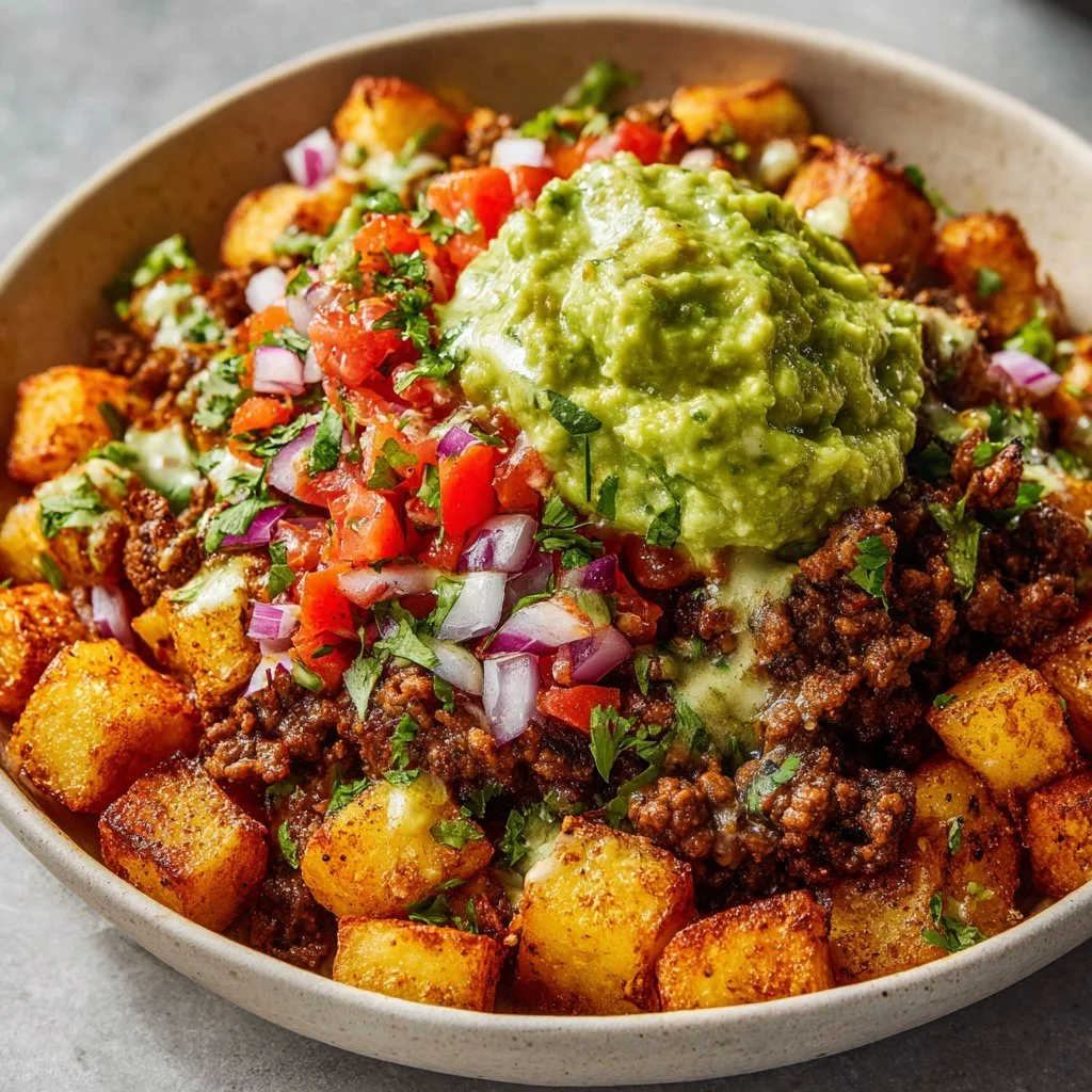 High Protein TACO BOWL WITH CRISPY POTATOES