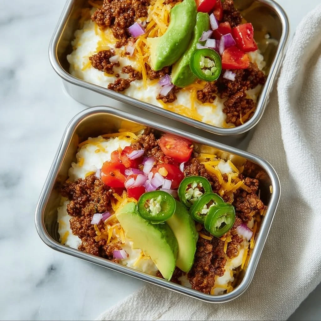 Quick Meal Prep Cottage Cheese Taco Bowls