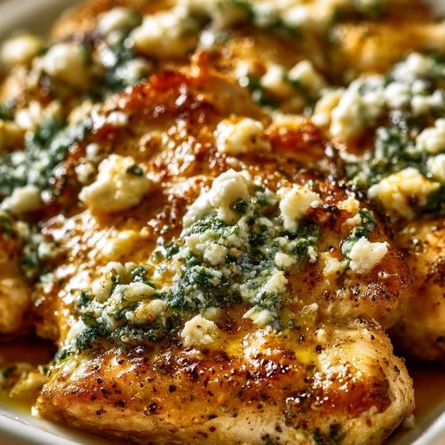 GREEK CHICKEN WITH LEMON AND FETA