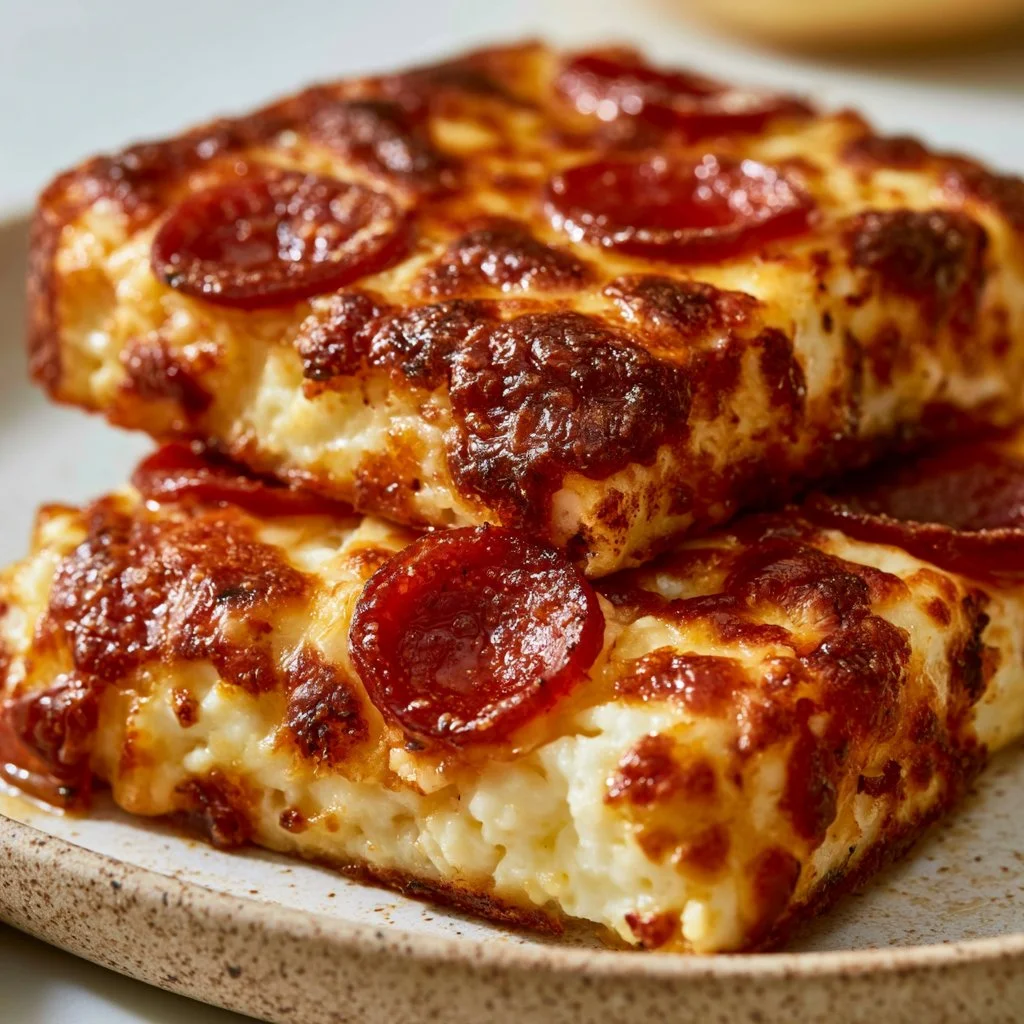 VIRAL HIGH-PROTEIN PIZZA COTTAGE CHEESE BAKE RECIPE
