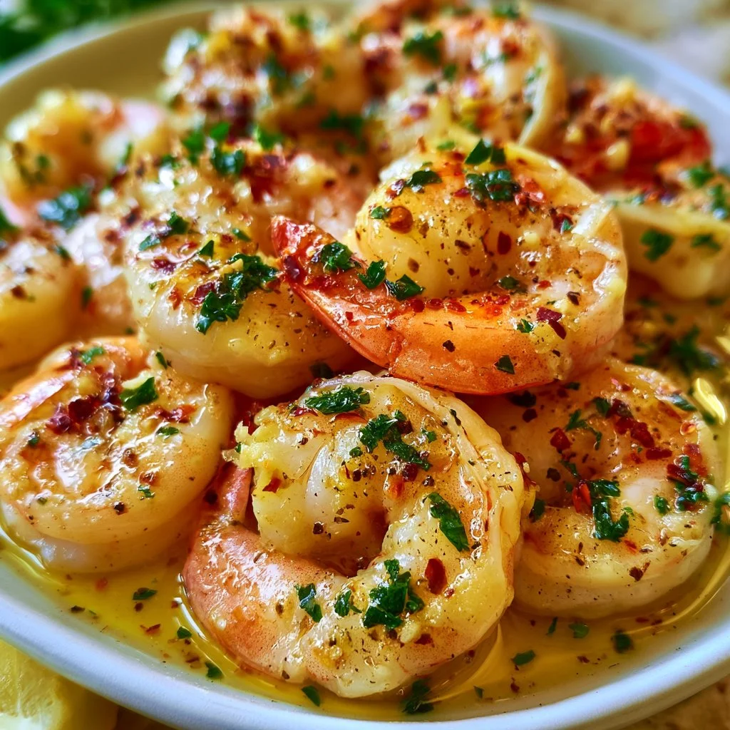 Healthy Lemon Garlic Shrimp