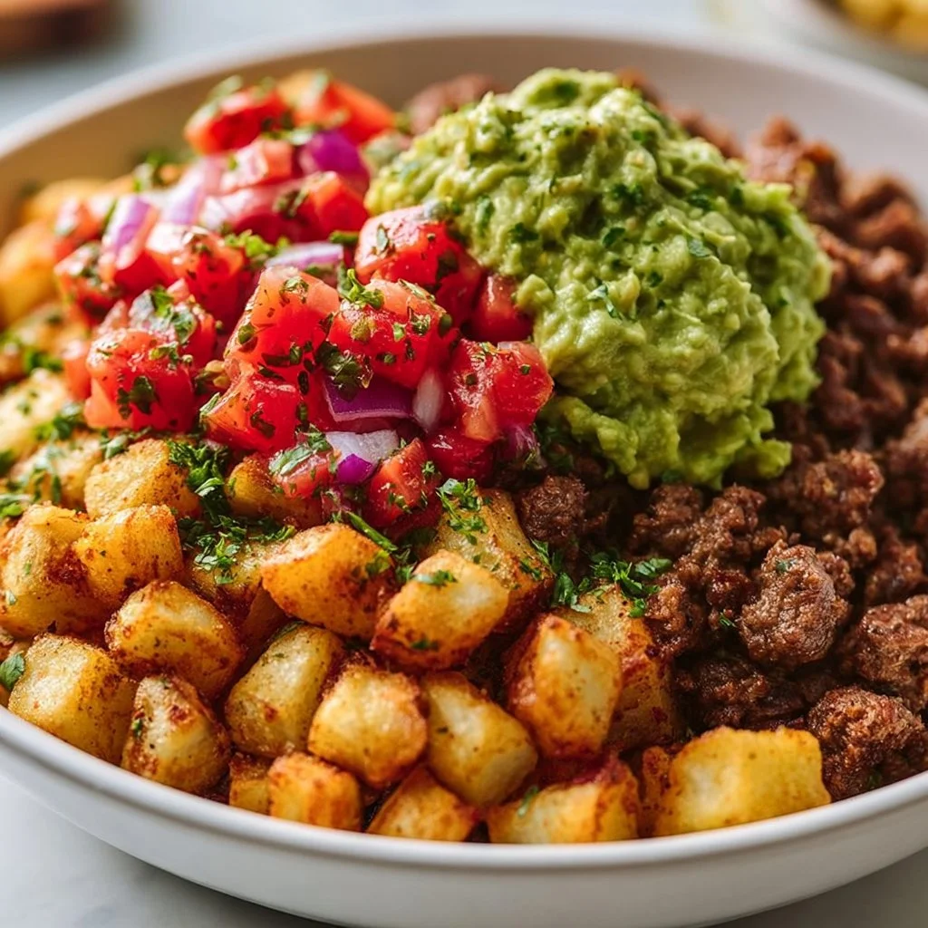 Taco Bowl with Crispy Potatoes