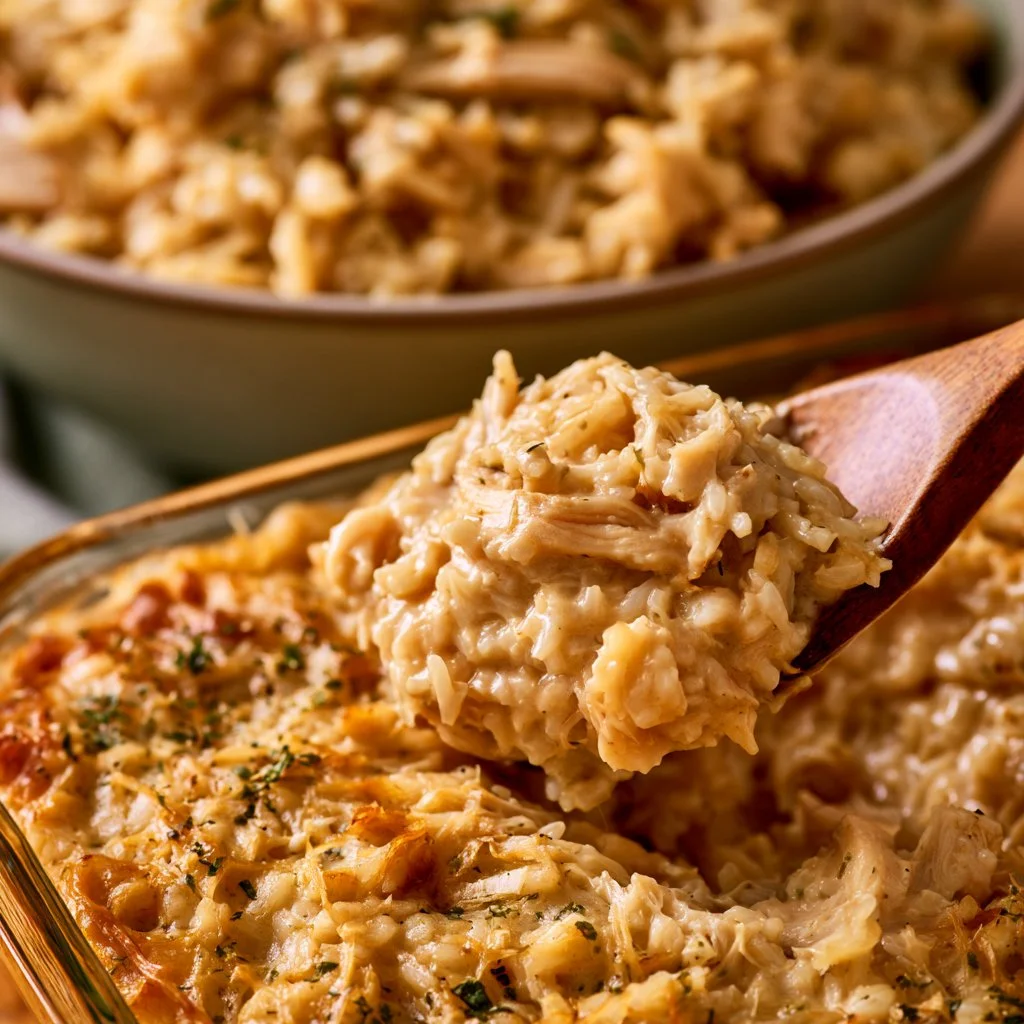BEST EVER CHICKEN & RICE CASSEROLE