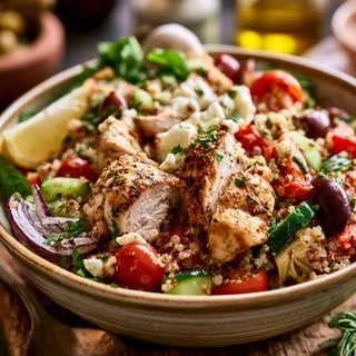 GREEK CHICKEN
QUINOA BOWL