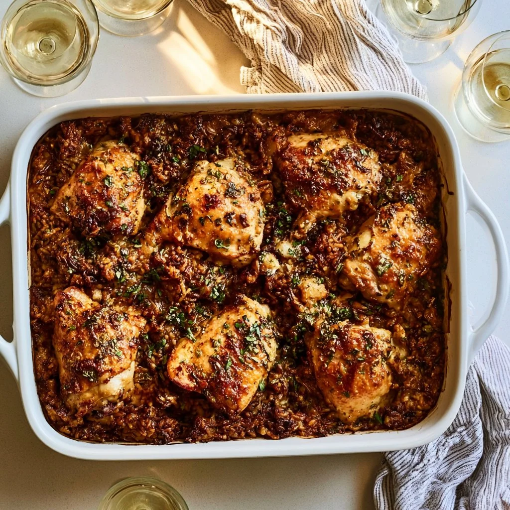 STICK-OF-BUTTER CHICKEN AND RICE