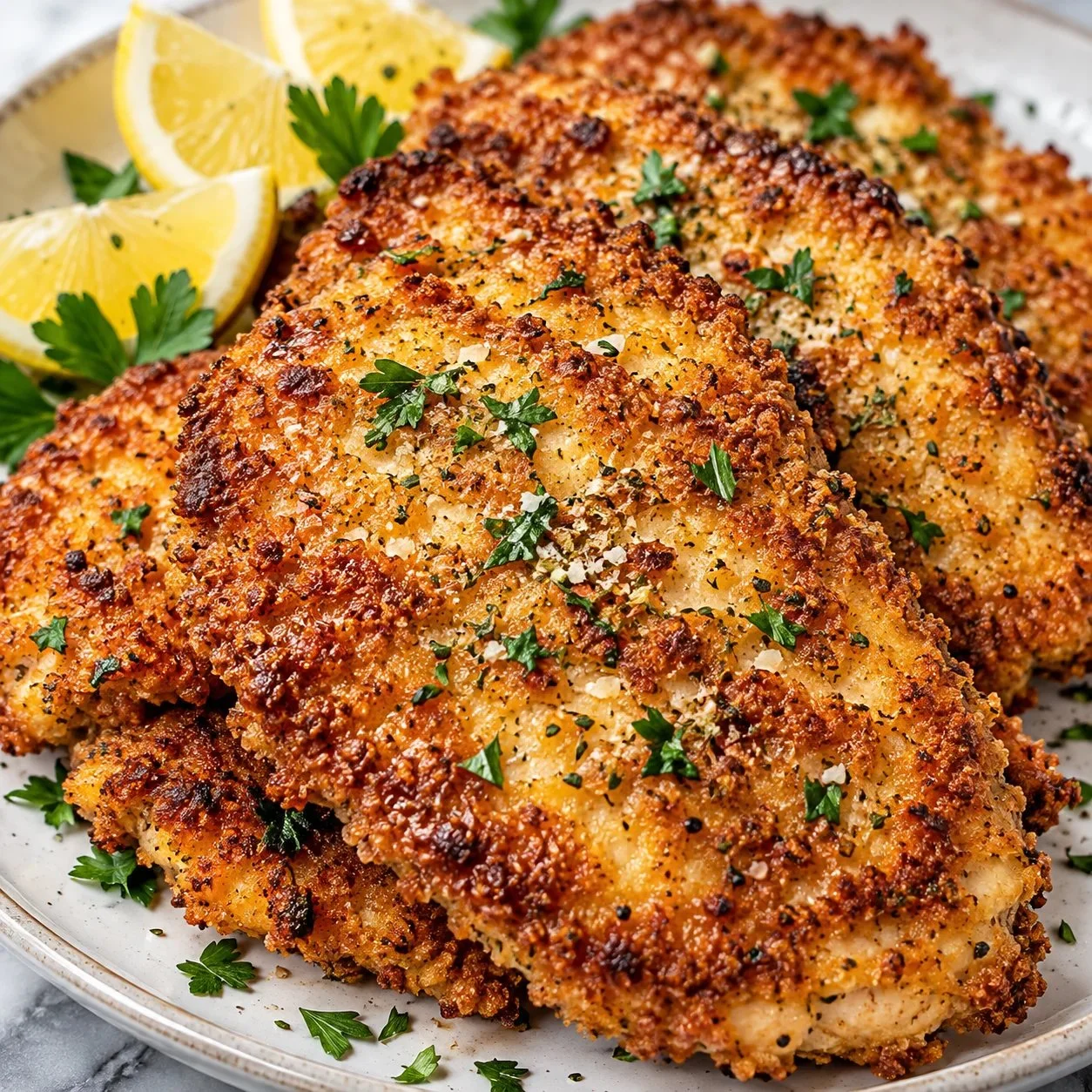 Crispy Italian Seasoned Chicken Cutlets