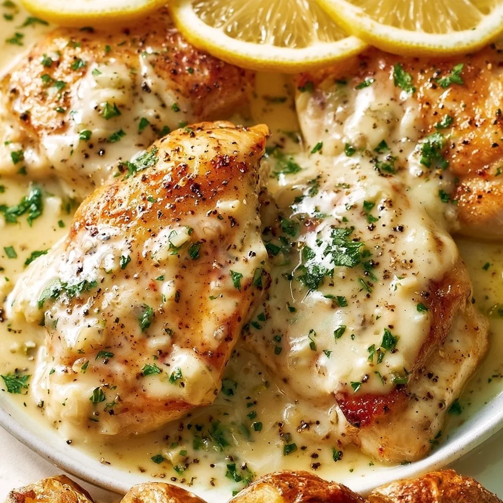 Easy Skillet Creamy Lemon Chicken
