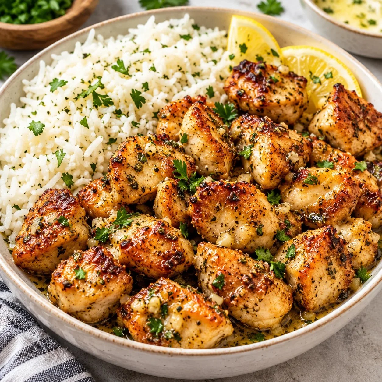 Garlic Butter Chicken Bites