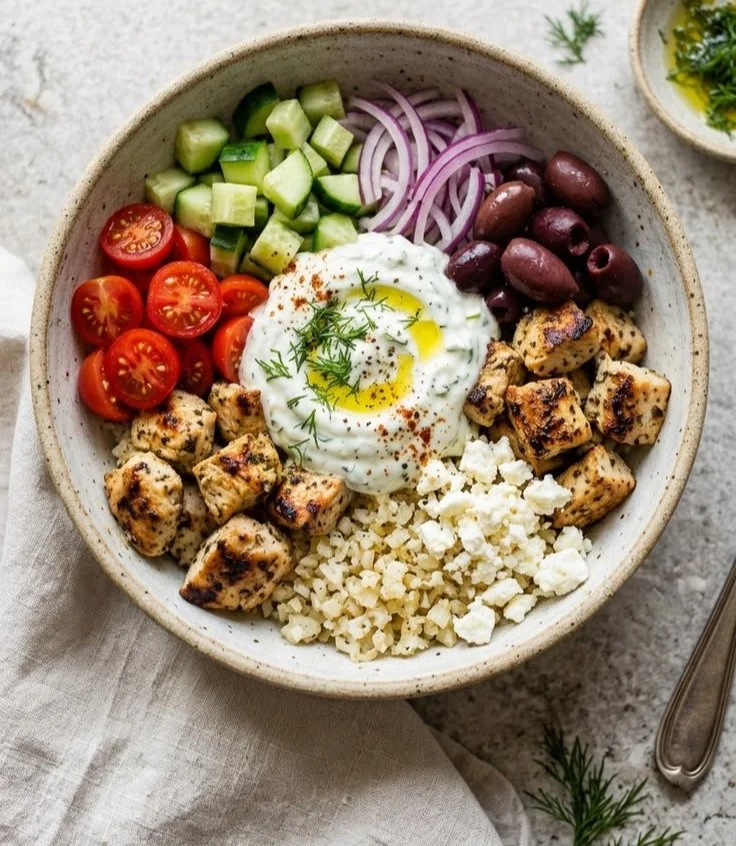 High-Protein Greek Chicken Bowl