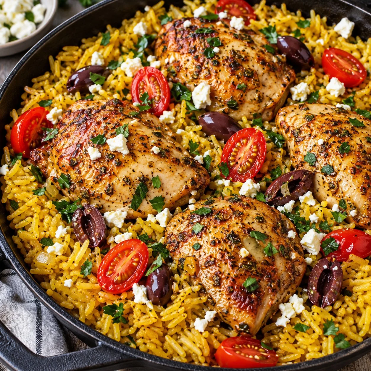 Mediterranean Chicken and Rice